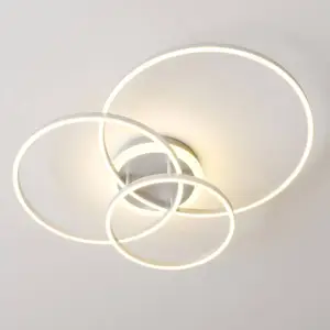 Lindby Smart Plafonnier LED Tula, télécommande, Tuya CCT pas cher