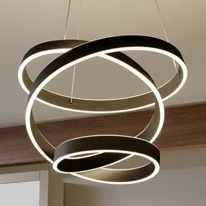 Comparateur de prix : Lindby LED Suspension 'Olada' en aluminium pour salon & salle à manger
