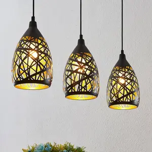 LINDBY Suspension à intensité variable 'Marcello' en métal pour salon & salle à manger