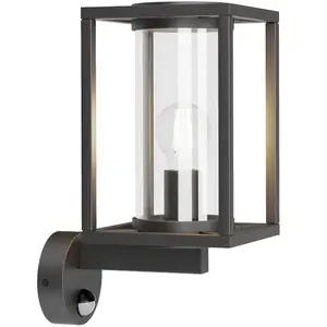 Lucande Applique d'extérieur Ferda, détecteur, verticale, anthracite, IP44 pas cher