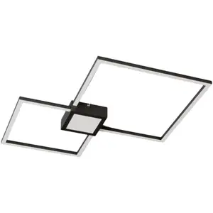 Lindby Duetto plafonnier LED anthracite 28 W pas cher