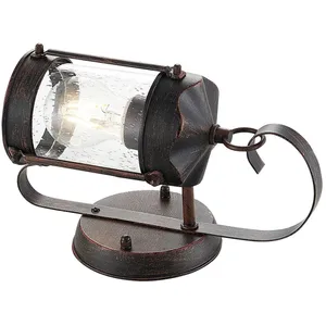 Lindby, applique d'extérieur Farly, marron rouille, aluminium, 17 cm pas cher