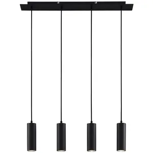 LINDBY Suspension à intensité variable 'Joffrey' en métal pour salon & salle à manger
