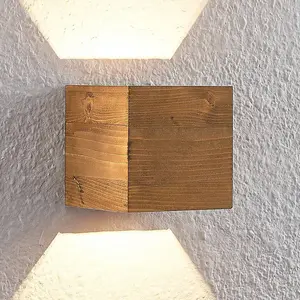 Comparateur de prix : Lindby - led Applique 'Benicio' en bois pour salon & salle à manger
