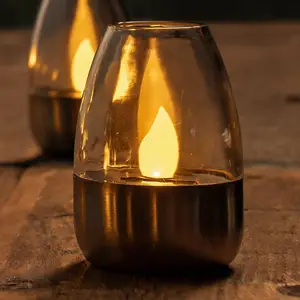 LINDBY LED Lampe Solaire 'Pedas' en inox pas cher