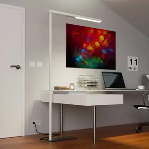Comparateur de prix : Arcchio Lampadaire de bureau LED Tamilo, blanc, métal, 194 cm