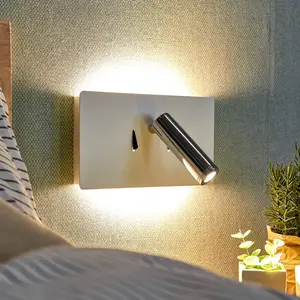 Lucande - led Applique Murale 'elske' en métal pour chambre à coucher pas cher