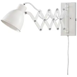 Comparateur de prix : Appliques murales de lecture Lindby Merle, hauteur 22 cm, blanc, extensible