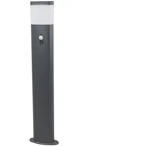 LAMPENWELT Lindby, borne lumineuse LED Marius, 80 cm, anthracite, détecteurVendu parluminaire