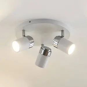 Lindby Spot à intensité variable 'Kardo' en métal pour salle de bain pas cher