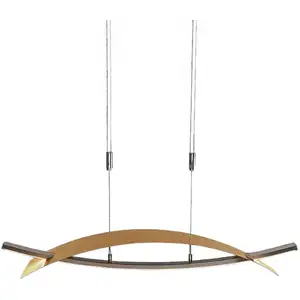 Lucande Suspension LED Marija, 91 cm, doré, intensité variable pas cher