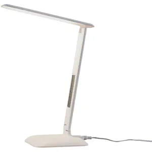 Lindby lampe de table LED Ludmilla, hauteur 34 cm, blanc, présentoir pas cher