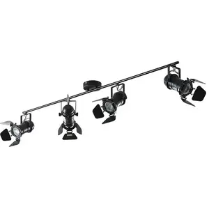 LINDBY Plafonnier à intensité variable 'Tilen' en métal pour salon & salle à manger pas cher