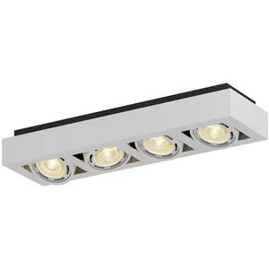 Comparateur de prix : Arcchio spot pour plafond Ronka, 65 cm, à 4 lampes, blanc, GU10