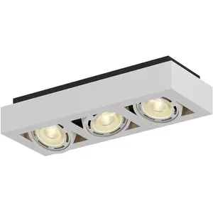 Comparateur de prix : Arcchio spot pour plafond Ronka, 50 cm, à 3 lampes, blanc, GU10