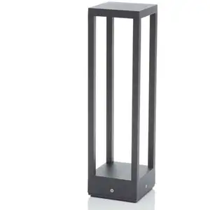 Comparateur de prix : Lucande Lampe pour socle LED Carlota, 50 cm, anthracite, aluminium