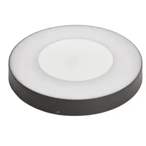 Comparateur de prix : Lucande Plafonnier d'extérieur LED Sora, rond, capteur