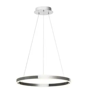 Lucande suspension LED Lyani, Ø 60 cm, chrome, intensité variable pas cher