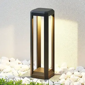 Comparateur de prix : LAMPENWELT.COM Lucande Lampe pour socle LED Fery, anthracite, métal, 50 cm, IP65