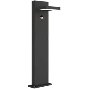 Comparateur de prix : Lucande Borne lumineuse LED Silvan, 65 cm, capteur, anthracite