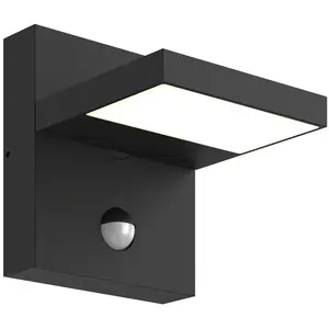 Comparateur de prix : Lucande, applique d'extérieur LED Silvan, anthracite, détecteur, IP54