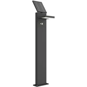 Comparateur de prix : Lampe solaire LED pour chemin Lucande Silvan, 100 cm, détecteur, anthracite
