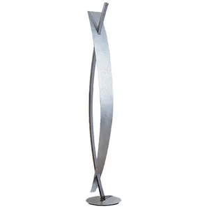 Comparateur de prix : Lucande, lampadaire LED Marija, argenté, à intensité variable, 140 cm