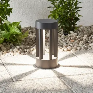 Comparateur de prix : Lindby, luminaire pour socle LED Jordis, 22 cm, anthracite, aluminium