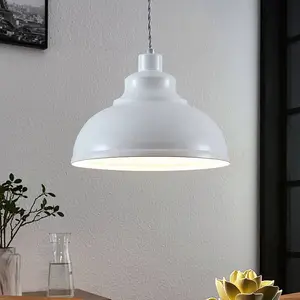 LINDBY Suspension à intensité variable 'Albertine' en métal pour salon & salle à manger pas cher