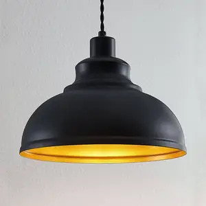 Lindby - Suspension à intensité variable 'Albertine' en métal pour salon & salle à manger pas cher
