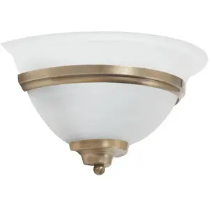 Comparateur de prix : Applique murale Lindby Irimia, 31 cm, laiton vieilli, verre
