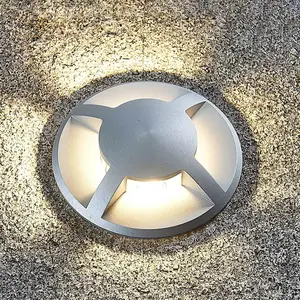 Lucande luminaire encastré dans le sol Milara, 4 lampes, 9 cm, IP67, GU10 pas cher
