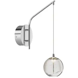 Lucande LED Applique Murale 'Hayley' en verre pour salon & salle à manger