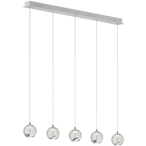 LUCANDE LED Suspension en verre 'Hayley' en verre pour salon & salle à manger pas cher