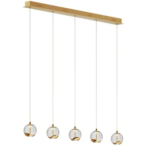 LUCANDE Led Suspension en verre 'Hayley' en verre pour salon & salle à manger pas cher