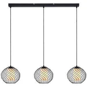 Lindby Suspension à intensité variable 'Cedrice' en métal pour salon & salle à manger pas cher
