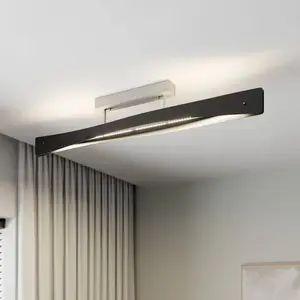 Quitani Plafonnier LED Lian, noir/aluVendu parluminaire