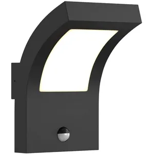 Applique d'extérieur LED Arcchio Advik, 28 cm, anthracite, capteur pas cher
