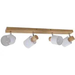 LINDBY Spot à intensité variable 'Wanessa' en bois pour salon & salle à manger