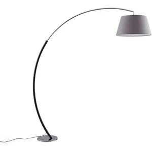 Lucande - Lampadaire 'Evelyna' en textile pour chambre à coucher pas cher