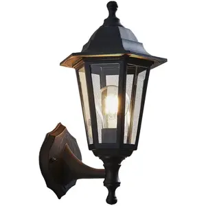 Applique d'extérieur Lindby Nane, lanterne, résistante à l'eau de mer, E27Vendu parluminaire