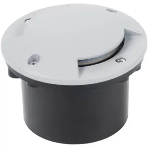 Comparateur de prix : Lindby luminaire encastré dans le sol LED Nandita, Ø 10 cm, argent, IP65