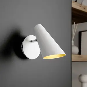 Lucande Wibke applique en blanc pas cher