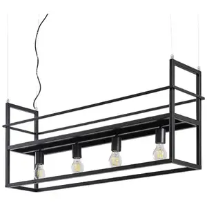 LINDBY Suspension à intensité variable 'Grisela' en métal pour salon & salle à manger pas cher
