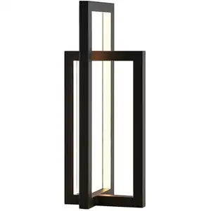 Lucande lampe de table LED Hylda, hauteur 42 cm, noir, aluminium pas cher