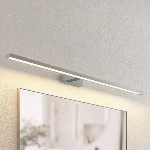 Comparateur de prix : Applique pour miroir LED Lindby Jukka, 120 cm, chrome, métal, IP44