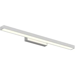 Comparateur de prix : Applique pour miroir LED Lindby Alenia, 60 cm, chrome, aluminium, IP44