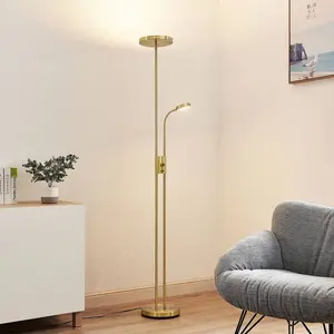 Comparateur de prix : Lindby Led Lampadaire à intensité variable 'Seppa' en métal pour salon & salle à manger