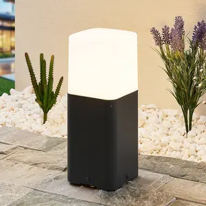 Lucande Luminaire extérieur à intensité variable 'Obuna' en aluminium pas cher