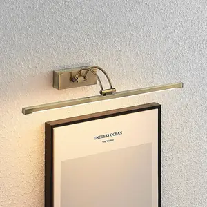 Lucande Felena applique pour tableau LED, laiton pas cher
